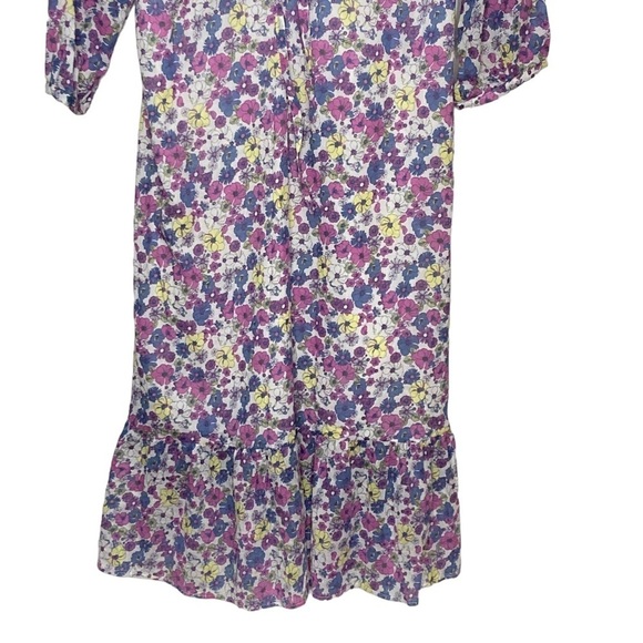 ModCloth Ditzy Floral Print “Ruffling For Flowers” MIDI Dress Cottagecore Sz 14 - Picture 7 of 16